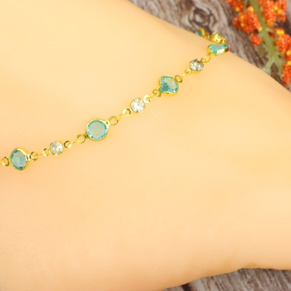 "Dainty Anklet for Women – Elegant Everyday Jewelry & Perfect Gift | MLCRC1259 - Picture 5 of 10